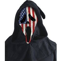 Fun World Usa Flag Ghost Face Mask