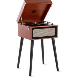 Auna Retro record player turntable stereo speakers cd bluetooth usb mp3 brown