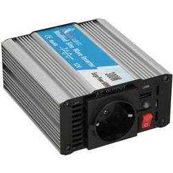 Extralink CAR VOLTAGE CONVERTER MODIFIED SINUS OPIM-300W power adapter/inverter Auto Metallic, Notebook Netzteil