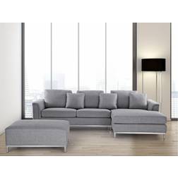 Beliani Left Hand Fabric Corner Sofa 270cm 4 Seater