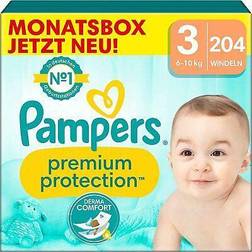 Pampers Premium Protection Size 3 6-10kg 204pcs