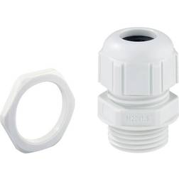 Spelsberg 22941201 Cable gland shockproof, with strain relief, with locknut M12 Plastic Light grey 1 pcs