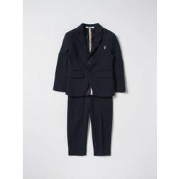 HUGO BOSS Kidswear single-breasted suit kids Cotton/Polyamide/Polyester/Spandex/Elastane Blue
