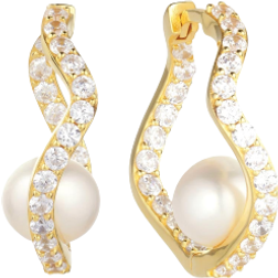 Sif Jakobs Ponza Earrings - Gold/Transparent/Pearls