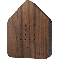 Zwitscherbox Holz Nuss/Schwarz Staukasten