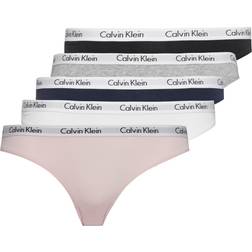 Calvin Klein Womens Logo Tape Bikini Underwear 5-pack - Multicolored