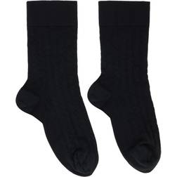 Wolford Merino Jacquard Socks - Black
