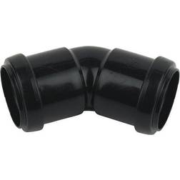 FloPlast Black Push-Fit 45° Waste Pipe Bend Dia40mm
