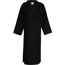 Toteme Signature Wool Cashmere Coat - Black