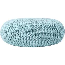 Homescapes Pastel Knitted Pouffe