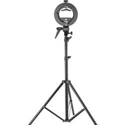 Neewer s-type bracket holder with bowens mount and 75" light stand for speedlite