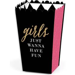 Girls Night Out Bachelorette Party Favor Popcorn Treat Boxes Set of 12 Pink Pink