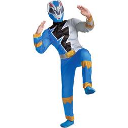 Disguise Kid's Blue Power Rangers Dino Fury Muscle Halloween Costume