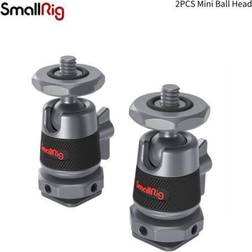 Smallrig Mini Ball Head with Removable Cold Shoe Mount, 2-Pack