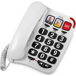 SPC Fastnettelefon Comfort Numbers 2 Hvid