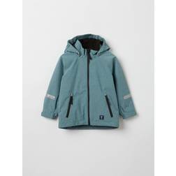 Polarn O. Pyret Recycled Waterproof Kids Shell Jacket Turquoise 2-3y x