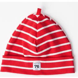 Polarn O. Pyret Stripe Baby Hat Red Stripes Newborn x 36/38