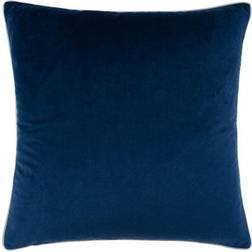 Paoletti Meridian Soft Piped Complete Decoration Pillows Silver, Blue