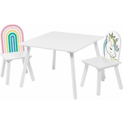 Liberty House Toys Kids Unicorn Table and Chairs Set
