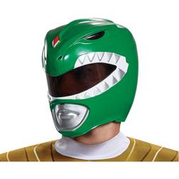 Disguise Green Ranger Adult Helmet Green/Gray/Red