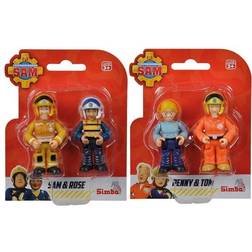 Simba DICKIE GROUP Fireman Sam Play Figures 2pcs. Fjernlager, 5-6 dages levering