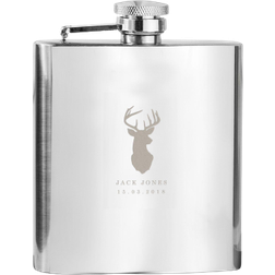 Treat Republic Personalised Stag Hip Flask 170ml Shaker