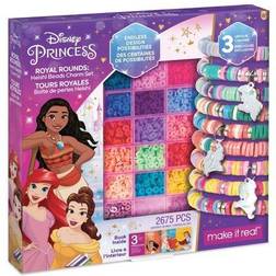 Disney Princess Royal Rounds: Heishi Beads Charms Set, One Size, Multiple Colors Multiple Colors