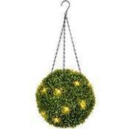 B&Q Artificial Lit Topiary Ball with Warm Christmas Tree