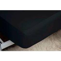 Belledorm Care 200 Thread Count Fitted Bed Sheet Grey, Black