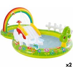 Intex Inflatable Paddling Pool for Children 450 L 54 kg Garden Playground 180 x 104 x 290 cm 2 Units