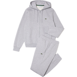 Lacoste Men's Hooded Tracksuit - Heather Grey