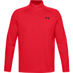 Under Armour Men's Tech 1/2 Zip Long-Sleeve Shirt - Red/Black