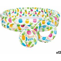 Intex Inflatable Paddling Pool for Children Pineapples Rings 248 L 132 x 28 x 132 cm 12 Units