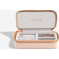 Stackers Blush Pink Zipped Travel Jewellery Box