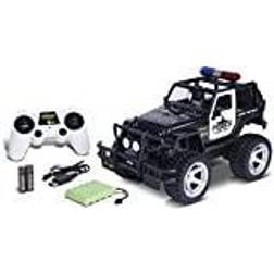 Carson 1:12 Jeep Wrangler Police 2.4G 100% RTR R/C Spielzeugauto, Mehrfarbig