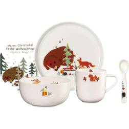ASA selection kids children's dinnerware set christmas for bruno 4 pcs