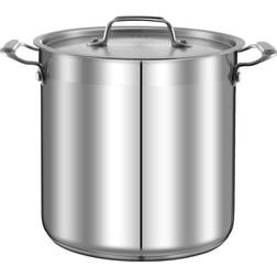 NutriChef Steel Stock Pot Quart with lid