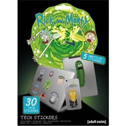 Rick and Morty tech stickers