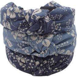 Denim Floral Topkids Accessories Adorable Pcs Knot, Knotted Fabric Headband Alice Band for Women & Kids, Pretty Accessories for Girls & Ladies