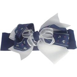 Navy Topkids Accessories Hair Bow Wide Headbands for Girls, Baby Headband, Hair Accessories for Girls, Baby Clothing, Baby bows