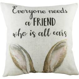 All Ears Hare Cushion Complete Decoration Pillows Brown, Multicolour