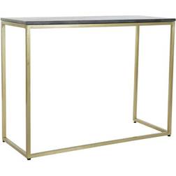 Dkd Home Decor 100 Black Golden Iron Console Table