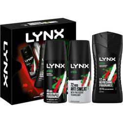 Lynx africa retro limited edition trio set body wash