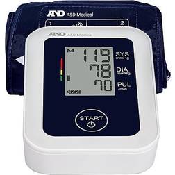 A&D Medical Essential Upper Arm Blood Pressure Monitor, Adult UA-651 White