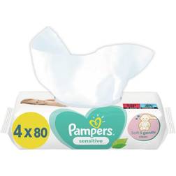 Pampers Sensitive Baby Wipes 4x80pcs