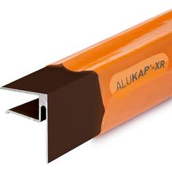 Alukap-XR 4.8m End Stop Bar Brown 16mm