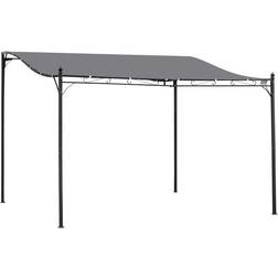 OutSunny 4 3M Wall Mounted Awning Free Stand Canopy