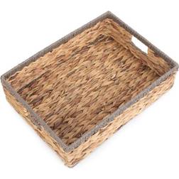 Small Shallow Hyacinth Rope Border Basket