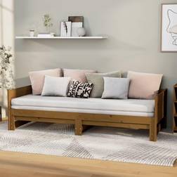 vidaXL Pull-out Day Bed Honey Sofa