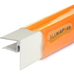 Alukap-XR 4.8m End Stop Bar White 16mm